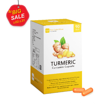 Immunity Plus Private Label Organic Turmeric Curcumin Extract Capsules OEM